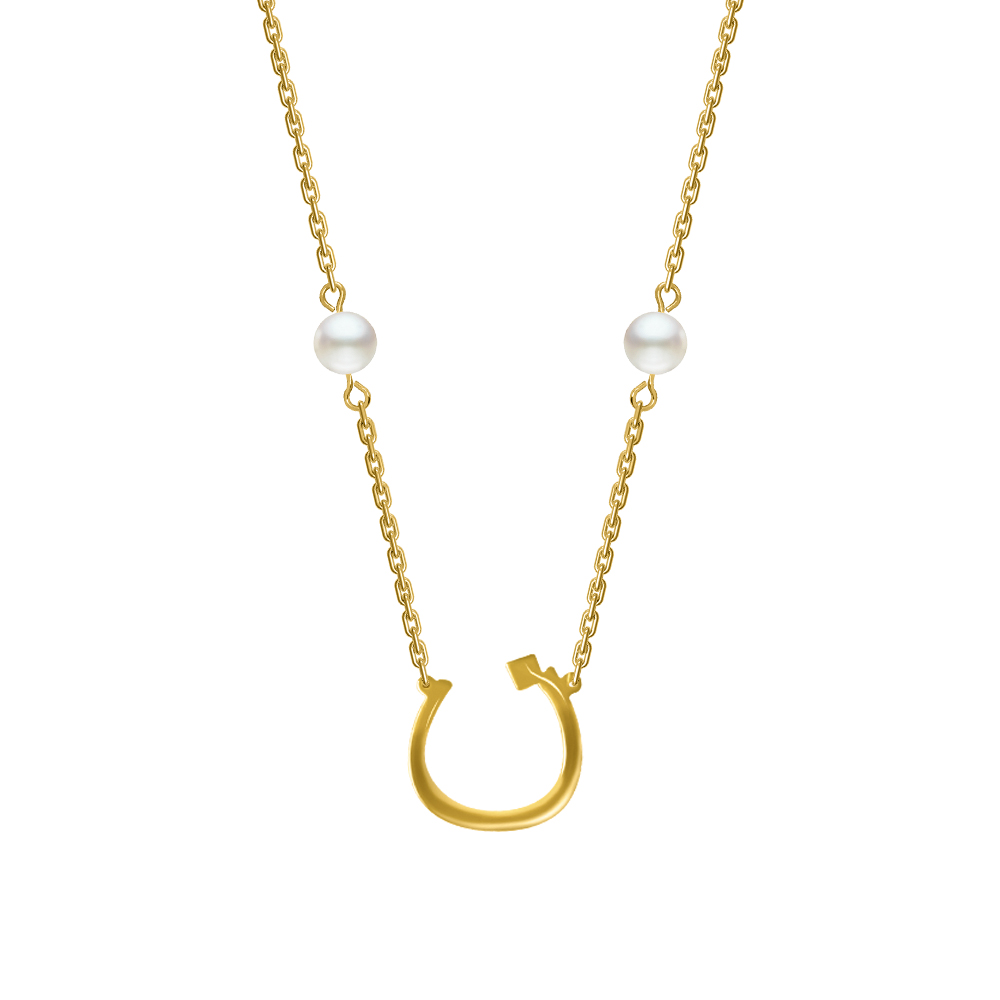 Picture of Juvenis "Ùâ€ " Arabic Letter Necklace JLJ-MN0002PL-G