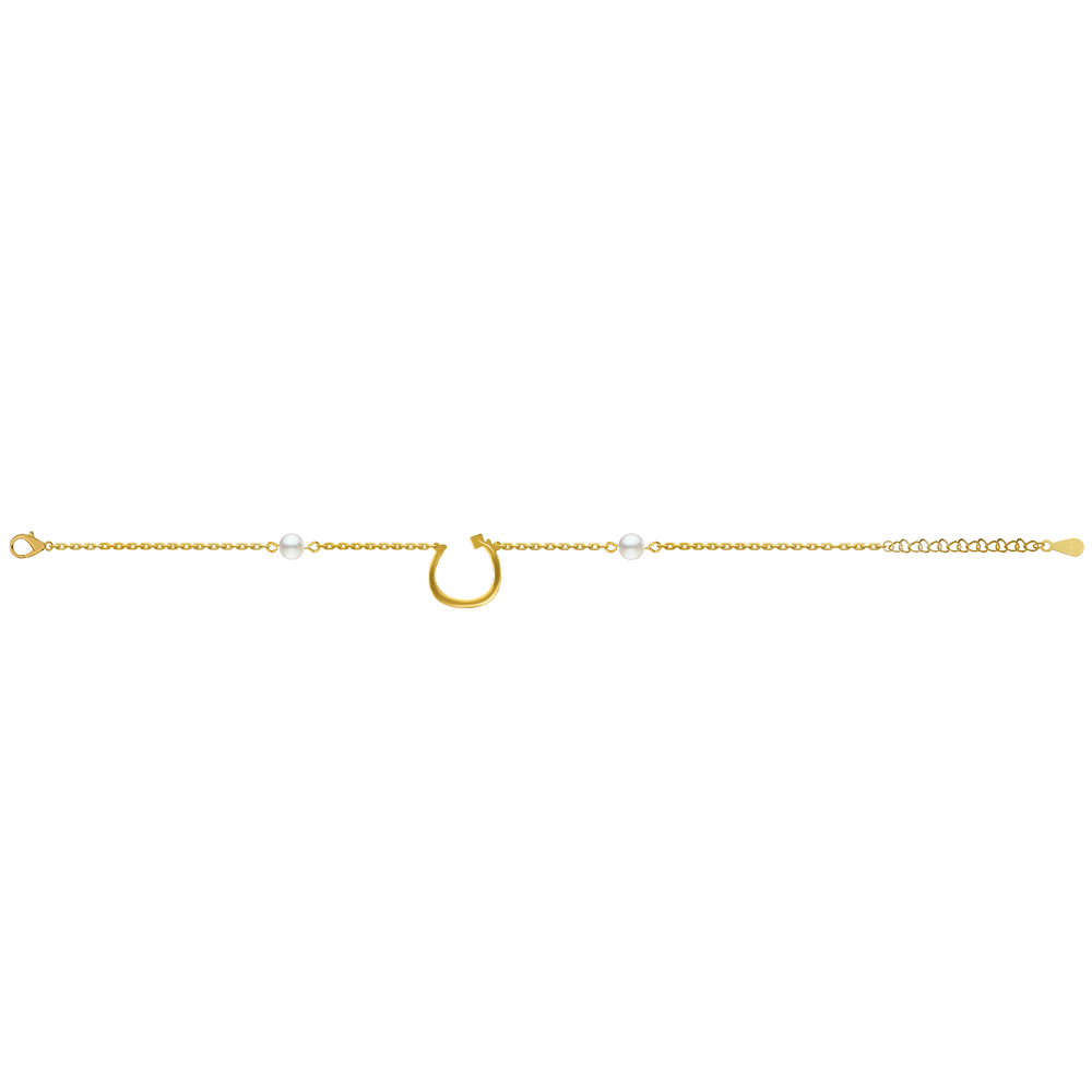 Picture of Juvenis "Ùâ€ " Arabic Letter Bracelet JLJ-MB0002PL-G