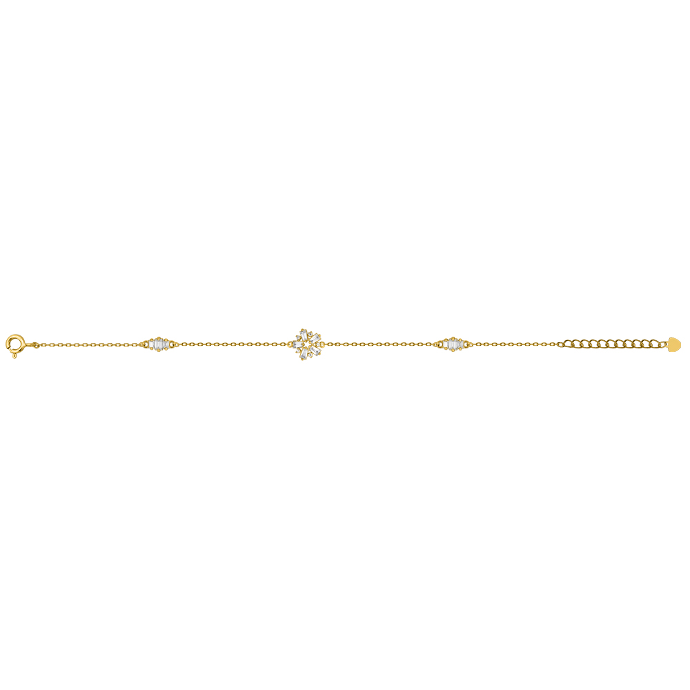 Picture of Juvenis Pentagon Flower Bracelet Gold JLJ-OA17B5361S-G-BR