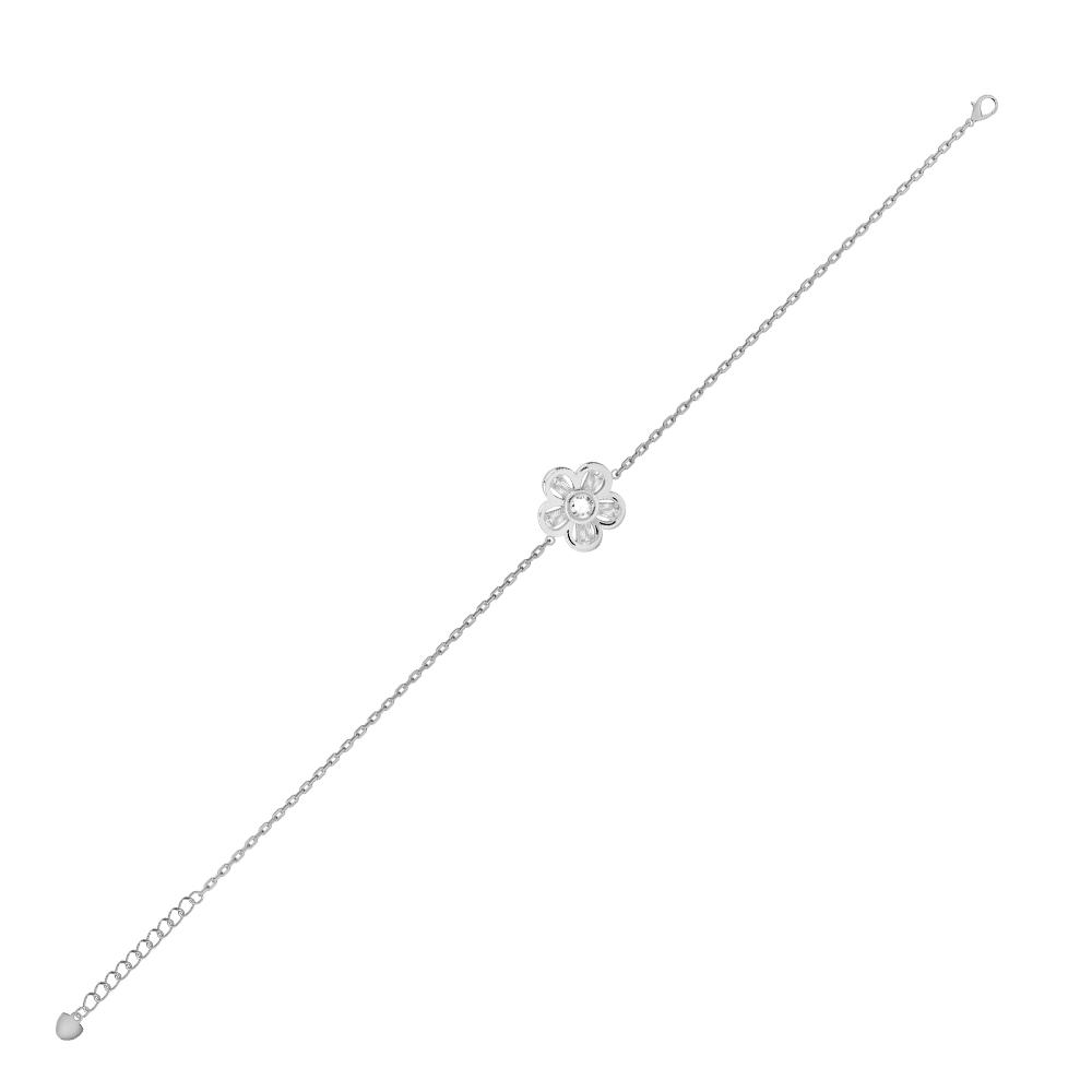 Picture of Juvenis Flower Shaped Bracelet JLJ-AS21B0931S-SS-BR